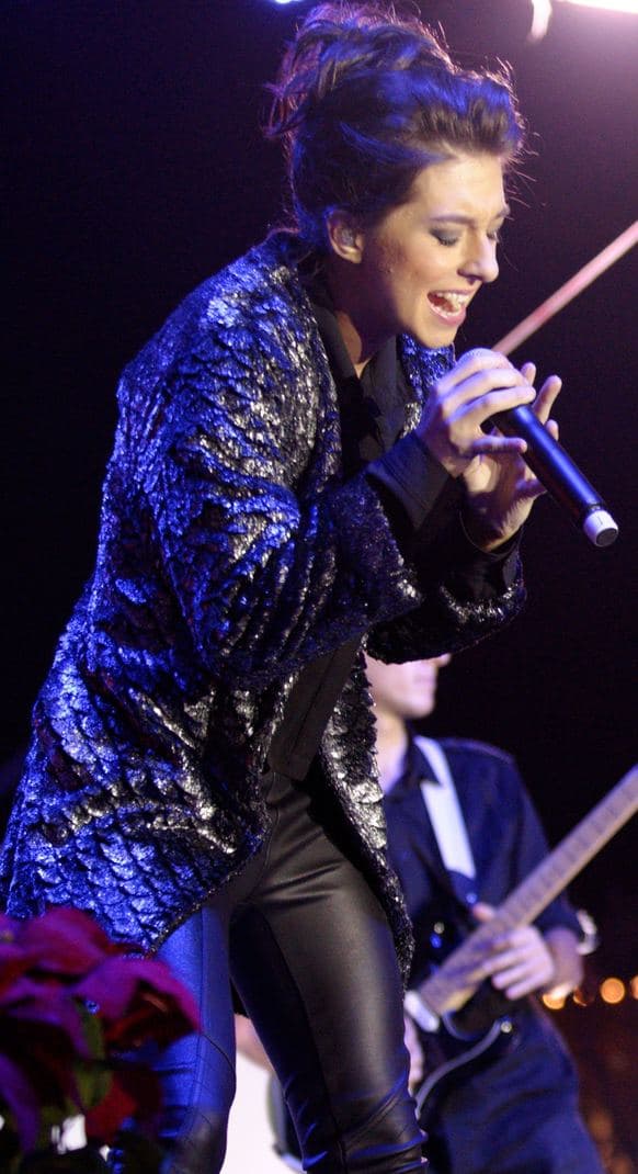 Christina Grimmie performing in 2014